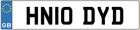 Trailer License Plate